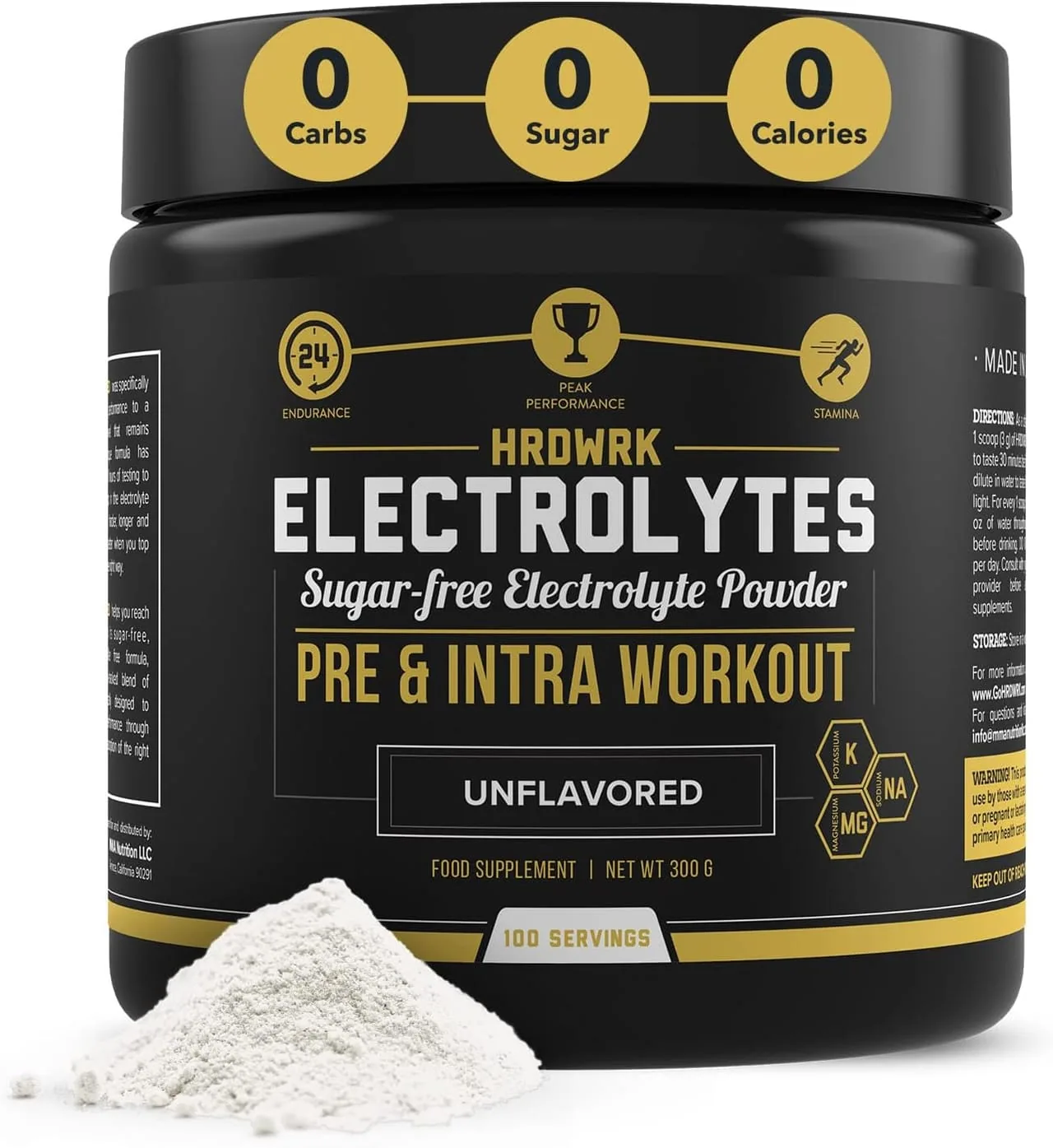 MMA NUTRITION SUGAR-FREE ELECTROLYTE POWDER